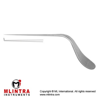 Zoellner Micro Ear Needle Angled 90° Upwards Stainless Steel, Tip Size 0.5 mm